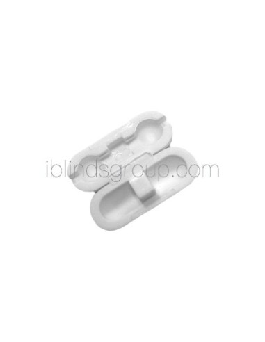 Ud. Conector libro PVC Cad. 45mm |Blanco