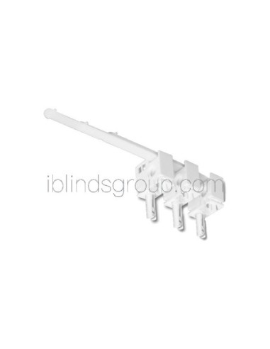 Ud. Gancho en Clavija izqdo. 762 mm PVC |Blanco